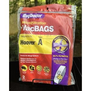 Rug Doctor Hoover Type A 2 Replacement Bag Vacuum Microfiltration RD10470 -S27